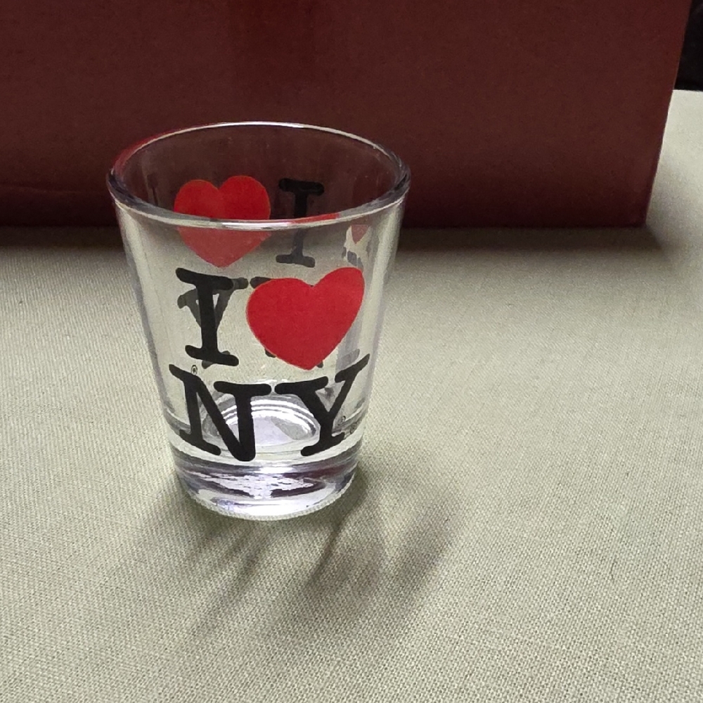 I Love NY Shot Glass - Red and Black